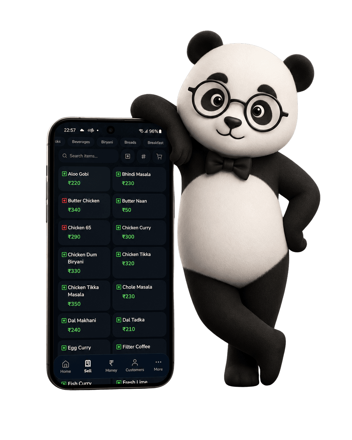 Pandue app - billing, khata and UPI on one screen
