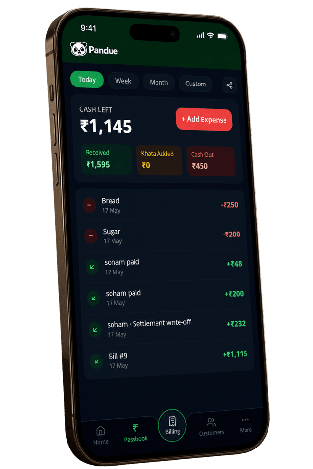 Pandue expense tracking & passbook